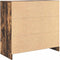 vidaXL - Dressoir - met - lade - 80x34x76 - cm - spaanplaat - gerookt - eikenkleurig