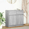 vidaXL - Dressoir - met - lade - 80x34x76 - cm - spaanplaat - grijs - sonoma