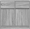 vidaXL - Dressoir - met - lade - 80x34x76 - cm - spaanplaat - grijs - sonoma