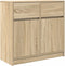vidaXL - Dressoir - met - lade - 80x34x76 - cm - spaanplaat - sonoma - eikenkleurig