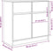 vidaXL - Dressoir - met - lade - 80x34x76 - cm - spaanplaat - sonoma - eikenkleurig