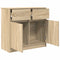 vidaXL - Dressoir - met - lade - 80x34x76 - cm - spaanplaat - sonoma - eikenkleurig
