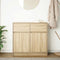 vidaXL - Dressoir - met - lade - 80x34x76 - cm - spaanplaat - sonoma - eikenkleurig