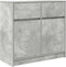 vidaXL - Dressoir - met - lade - 80x34x76 - cm - spaanplaat - betongrijs