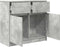 vidaXL - Dressoir - met - lade - 80x34x76 - cm - spaanplaat - betongrijs