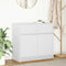vidaXL - Dressoir - met - lade - 80x34x76 - cm - spaanplaat - wit