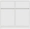 vidaXL - Dressoir - met - lade - 80x34x76 - cm - spaanplaat - wit