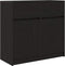 vidaXL - Dressoir - met - lade - 80x34x76 - cm - spaanplaat - zwart - eikenkleurig
