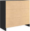 vidaXL - Dressoir - met - lade - 80x34x76 - cm - spaanplaat - zwart - eikenkleurig