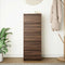 vidaXL - Dressoir - met - lades - 37,5x35x99 - cm - spaanplaat - bruin - eikenkleurig