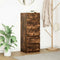 vidaXL - Dressoir - met - lades - 37,5x35x99 - cm - spaanplaat - gerookt - eikenhout