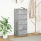 vidaXL - Dressoir - met - lades - 37,5x35x99 - cm - spaanplaat - betongrijs