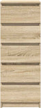 vidaXL - Dressoir - met - lades - 37,5x35x99 - cm - spaanplaat - sonoma - eikenkleurig