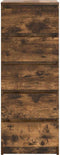 vidaXL - Dressoir - met - lades - 37,5x35x99 - cm - spaanplaat - gerookt - eikenhout