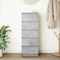 vidaXL - Dressoir - met - lades - 37,5x35x99 - cm - spaanplaat - betongrijs