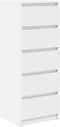 vidaXL - Dressoir - met - lades - 37,5x35x99 - cm - spaanplaat - wit