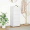 vidaXL - Dressoir - met - lades - 37,5x35x99 - cm - spaanplaat - wit
