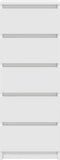 vidaXL - Dressoir - met - lades - 37,5x35x99 - cm - spaanplaat - wit