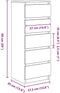 vidaXL - Dressoir - met - lades - 37,5x35x99 - cm - spaanplaat - zwart - eikenkleurig