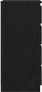 vidaXL - Dressoir - met - lades - 37,5x35x99 - cm - spaanplaat - zwart - eikenkleurig