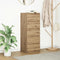 vidaXL - Dressoir - met - lades - 37,5x35x99cm - spaanplaat - artisanaal - eikenhout