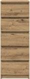 vidaXL - Dressoir - met - lades - 37,5x35x99cm - spaanplaat - artisanaal - eikenhout
