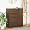 vidaXL - Dressoir - met - lades - 71x35x84 - cm - spaanplaat - bruin - eikenkleurig