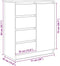 vidaXL - Dressoir - met - lades - 71x35x84 - cm - spaanplaat - bruin - eikenkleurig
