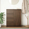 vidaXL - Dressoir - met - lades - 71x35x84 - cm - spaanplaat - bruin - eikenkleurig