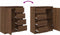 vidaXL - Dressoir - met - lades - 71x35x84 - cm - spaanplaat - bruin - eikenkleurig