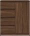 vidaXL - Dressoir - met - lades - 71x35x84 - cm - spaanplaat - bruin - eikenkleurig
