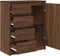 vidaXL - Dressoir - met - lades - 71x35x84 - cm - spaanplaat - bruin - eikenkleurig