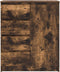 vidaXL - Dressoir - met - lades - 71x35x84 - cm - spaanplaat - gerookt - eiken