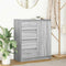 vidaXL - Dressoir - met - lades - 71x35x84 - cm - spaanplaat - grijs - Sonoma