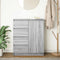 vidaXL - Dressoir - met - lades - 71x35x84 - cm - spaanplaat - grijs - Sonoma