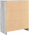vidaXL - Dressoir - met - lades - 71x35x84 - cm - spaanplaat - grijs - Sonoma