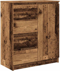 vidaXL - Dressoir - met - lades - 71x35x84 - cm - spaanplaat - hout - oud - hout