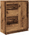 vidaXL - Dressoir - met - lades - 71x35x84 - cm - spaanplaat - hout - oud - hout