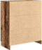 vidaXL - Dressoir - met - lades - 71x35x84 - cm - spaanplaat - hout - oud - hout