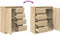 vidaXL - Dressoir - met - lades - 71x35x84 - cm - spaanplaat - sonoma - eikenkleurig