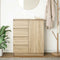vidaXL - Dressoir - met - lades - 71x35x84 - cm - spaanplaat - sonoma - eikenkleurig