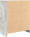 vidaXL - Dressoir - met - lades - 71x35x84 - cm - spaanplaat - betongrijs