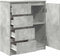 vidaXL - Dressoir - met - lades - 71x35x84 - cm - spaanplaat - betongrijs