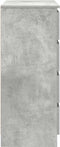 vidaXL - Dressoir - met - lades - 71x35x84 - cm - spaanplaat - betongrijs