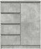 vidaXL - Dressoir - met - lades - 71x35x84 - cm - spaanplaat - betongrijs