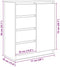vidaXL - Dressoir - met - lades - 71x35x84 - cm - spaanplaat - wit