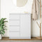 vidaXL - Dressoir - met - lades - 71x35x84 - cm - spaanplaat - wit