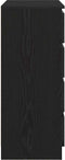 vidaXL - Dressoir - met - lades - 71x35x84 - cm - spaanplaat - zwart - eikenkleurig