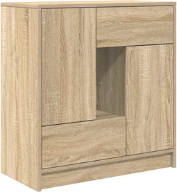 vidaXL - Dressoir - met - lades - deuren - 70,5x34x74,5 - cm - sonoma - eikenkleurig