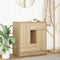 vidaXL - Dressoir - met - lades - deuren - 70,5x34x74,5 - cm - sonoma - eikenkleurig